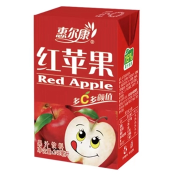 红苹果 清爽饮品 248ml*24盒 整箱饮料 礼盒装