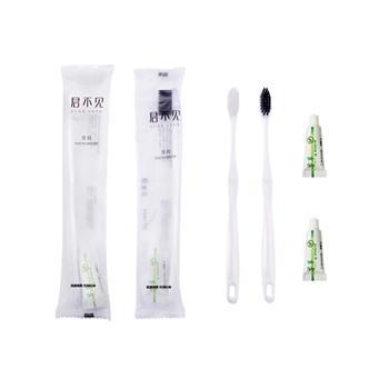 【现货】君不见卷膜系列-牙具-6克（含毛）珠光白色磨尖丝牙刷+3g牙膏（A款白毛，B款黑毛） 1000只/箱