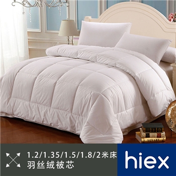 hiex 羽丝绒被芯 磨毛布 整张定型棉 冬被 