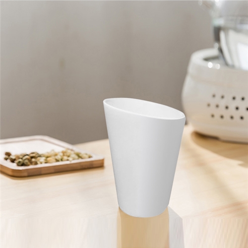 酒店客房漱口杯强化瓷,口径7.2cm,高度10cm,底径4.8cm(48个一箱)